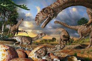Create meme: the Jurassic period, big dinosaur