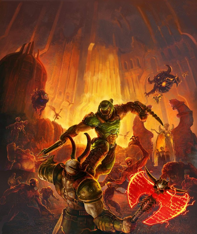 Создать мем: палач рока doom, doom eternal 4, палач рока doom eternal