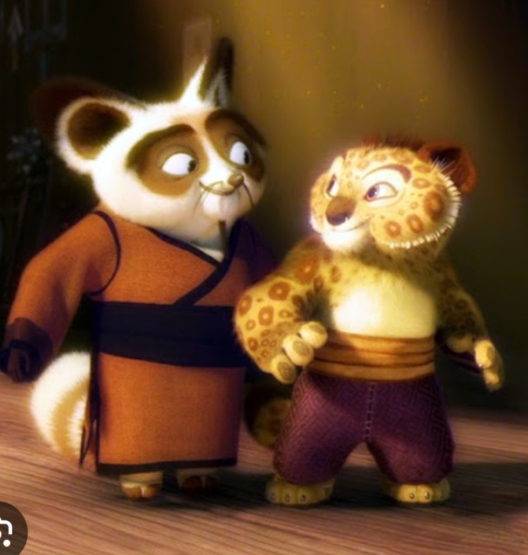 Create meme: kung fu panda shifu, kung fu Panda master Shifu, Tai Lung and Shifu