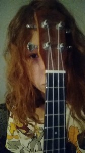 Create meme: Dave Mustaine, guitar, pretty woman ukulele