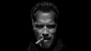 Create meme: a man with a cigar, Arnold with a cigar, Arnold Schwarzenegger