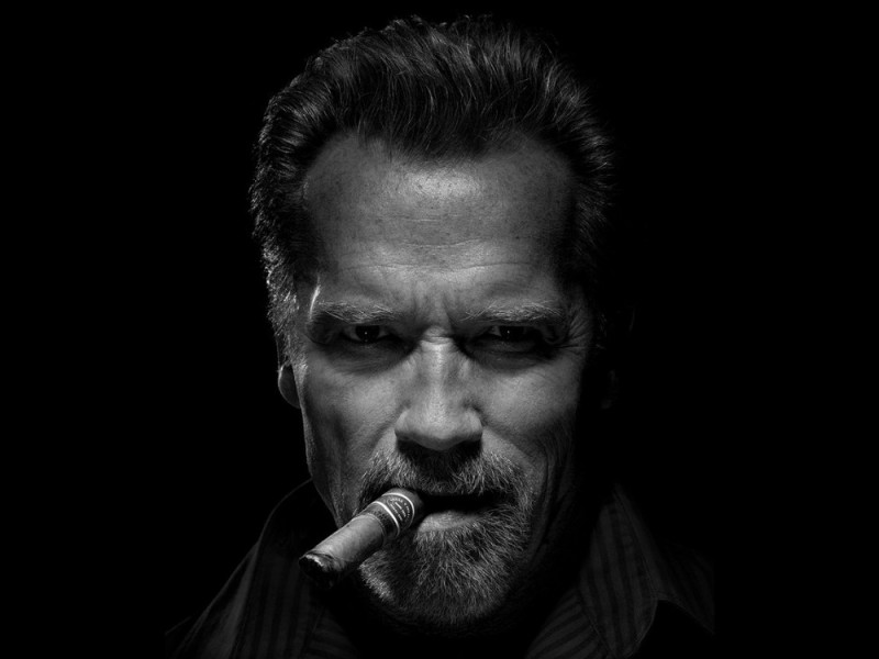 Create meme: Arnold Schwarzenegger , Arnold Schwarzenegger with a cigar , Schwarzenegger with a cigar