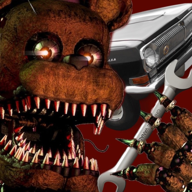 Создать мем: кошмарный фредди, five nights at freddy's, скример фнаф 4