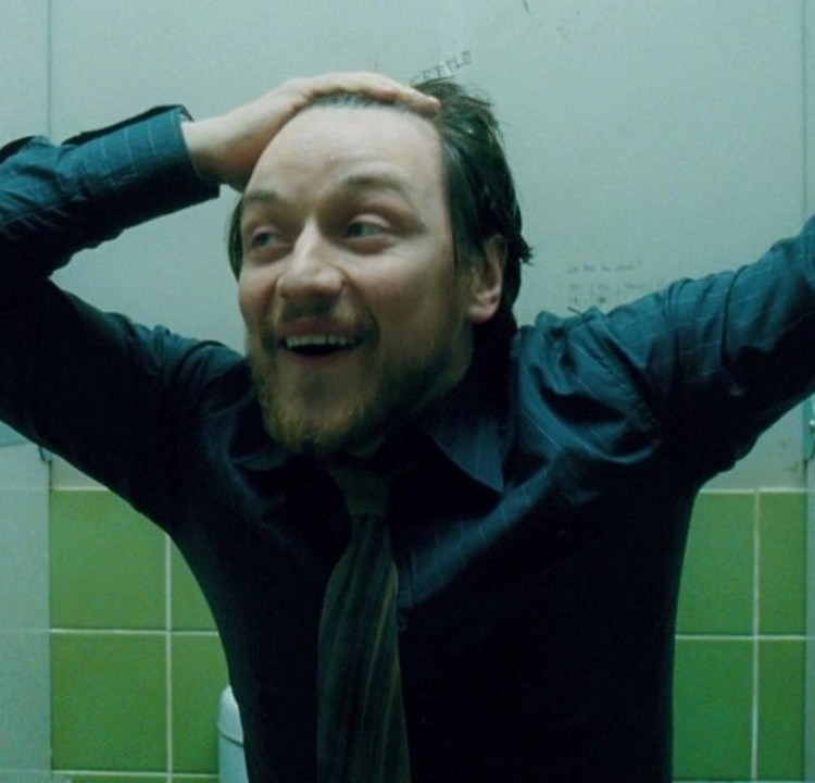 Create meme: James McAvoy's filth, McEvoy what's going on, James McAvoy what's going on