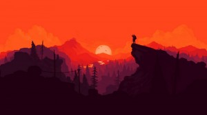 Создать мем: firewatch minimalism 4k wallpaper, Firewatch, firewatch обои 1920x1080 4k