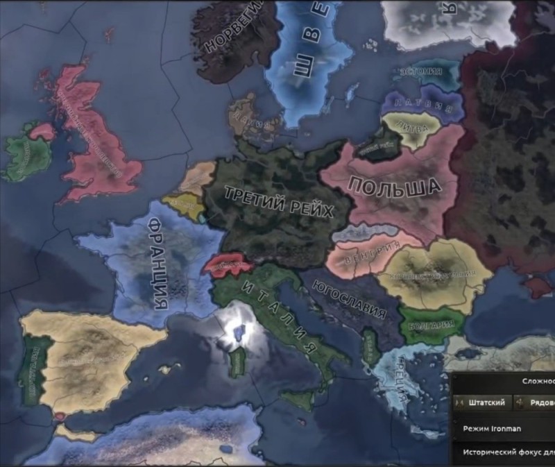 Create meme: map of Europe 1936 hoi 4, hoi 4 map 1936, hoi 4