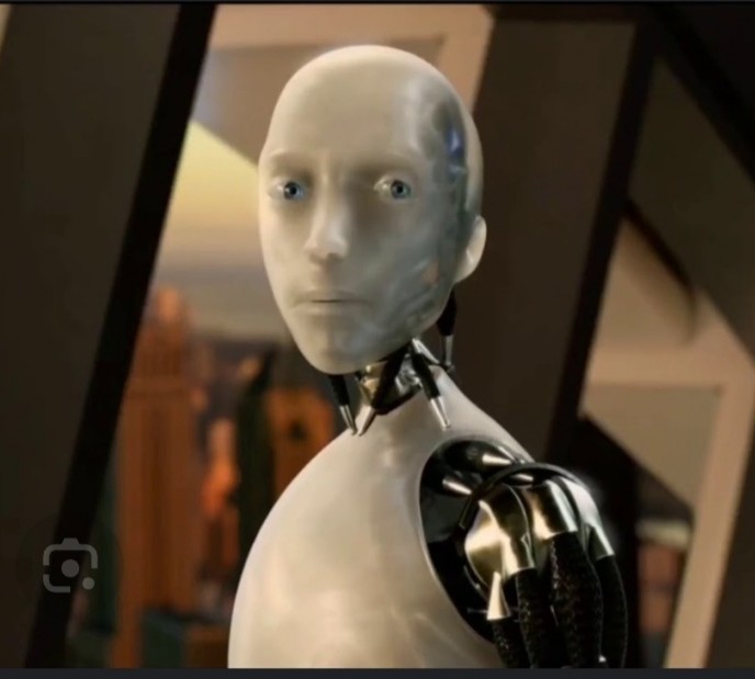 Create meme: I'm a robot Will Smith, robot sunny, I am a Robot movie 2004