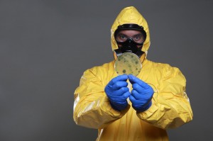 Create meme: hazmat outfit, disinfection pictures, disinfection