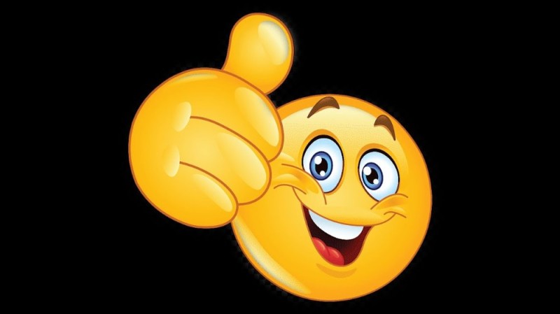 Create meme: smiley face thumbs up, smiley shows class, emoticons large
