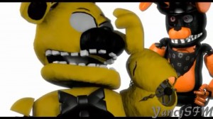 Create meme: fnaf sfm, pictures fredbare and spring, Bonnie, the Golden Freddy