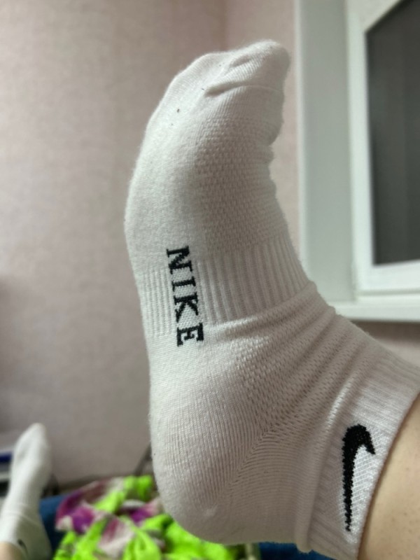 Create meme: socks , white socks, nike short white socks