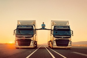 Create meme: Jean Claude Vandam the splits on the truck, Jean-Claude van Damme trucks, van Damme trucks