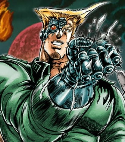 Create meme: Rudolf stroheim jojo, stroheim jojo, stroheim jojo cyborg