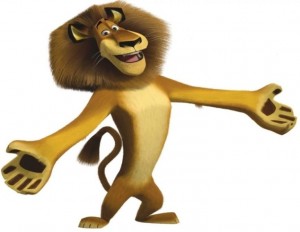 Create meme: alex lion, stickers Madagascar png, I fag meme Madagascar
