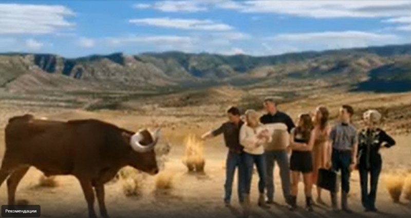 Create meme: a frame from the movie, Texas ranch, agricultural animals