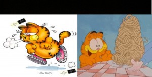 Создать мем: garfield comics, гарфилд и его друзья, odie garfield