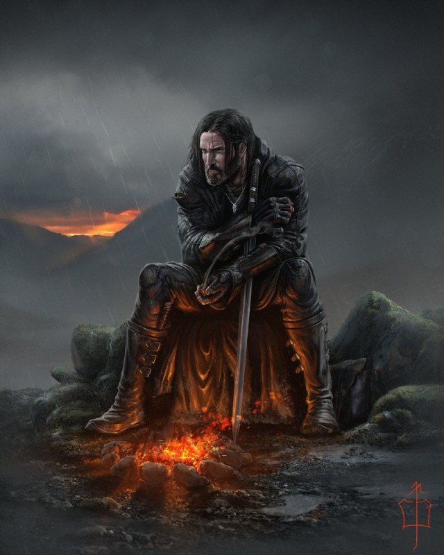 Create meme: Aragorn art, the lord of the rings art, Art the Wanderer