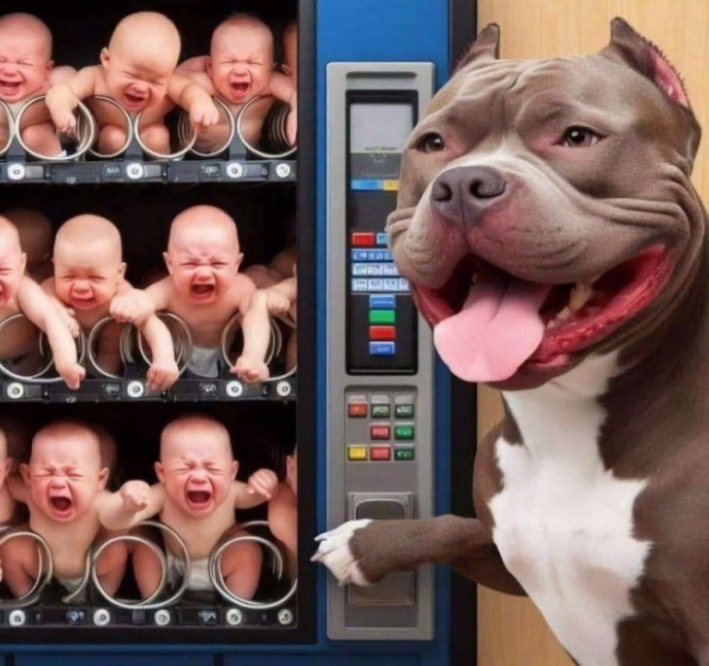 Создать мем: bully dog, funny, your meme