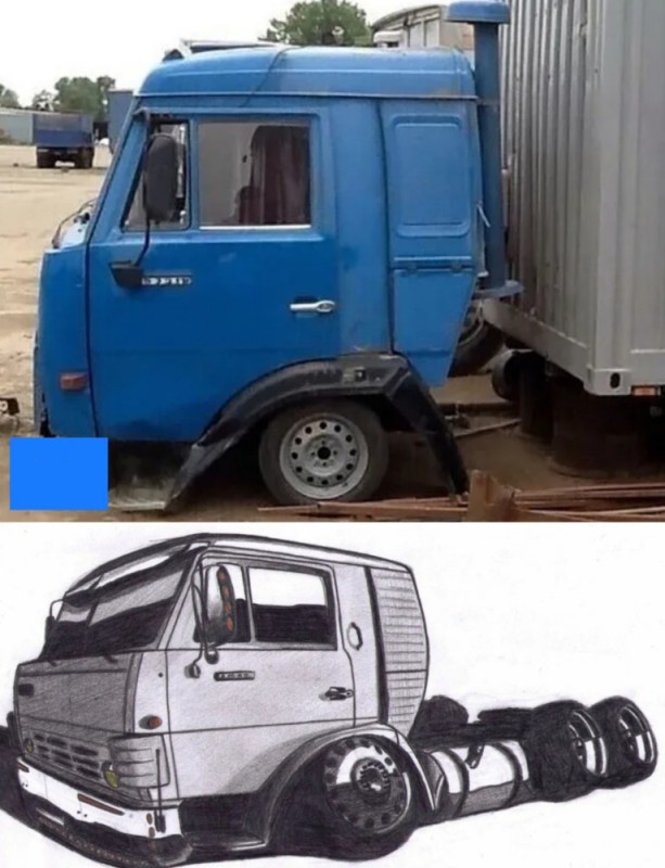 Create meme: cabin KAMAZ 55111, understated kamaz, kamaz 5320 cabin