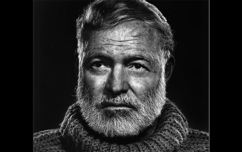 Create meme: Hemingway Ernest, Ernest Hemingway portrait, Clarence Edmont Hemingway