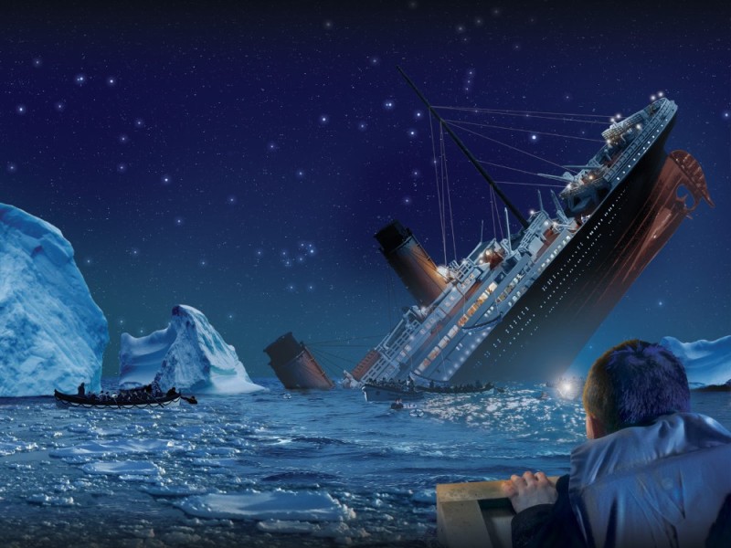Создать мем: крушение «титаника», айсберг который потопил титаник, титаник айсберг