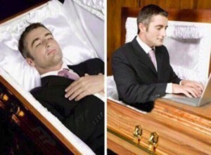 Create meme: a man lies in a coffin, the man in the coffin, lying in a coffin