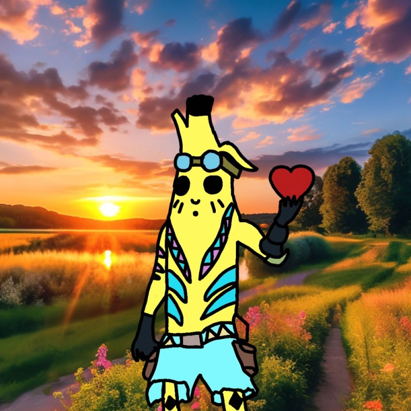 Create meme: banana fortnight art, banana fortnight, Fortnite Emperor Banana