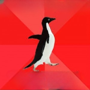 Create meme: cool penguin, penguin, penguin sociofobi