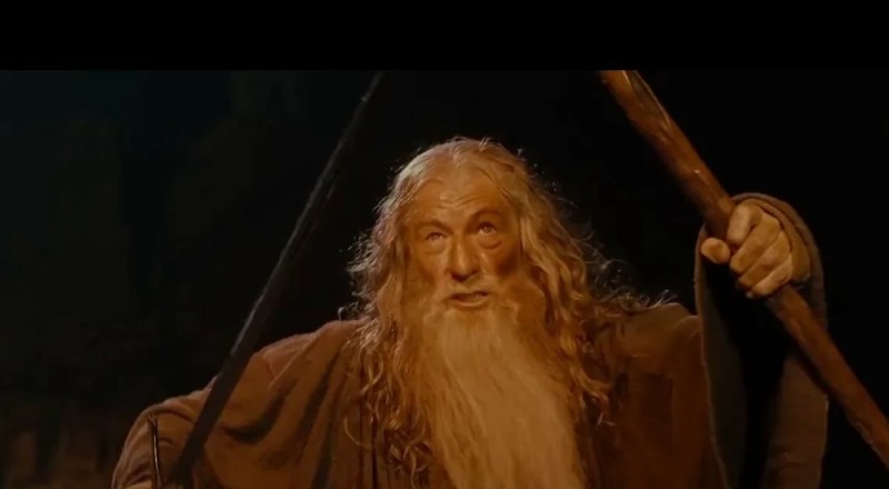 Create meme: Ian McKellen Gandalf the Lord, You won't pass gandalf, Gandalf meme