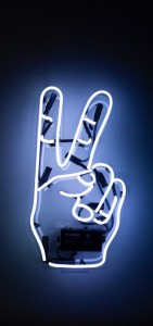 Create meme: peace neon sign, neon signs infinity, neon signs