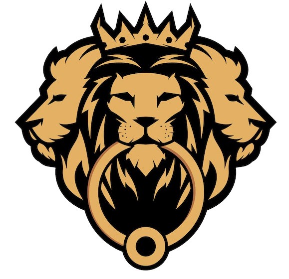 Создать мем: лев логотип, лев золотой, лев