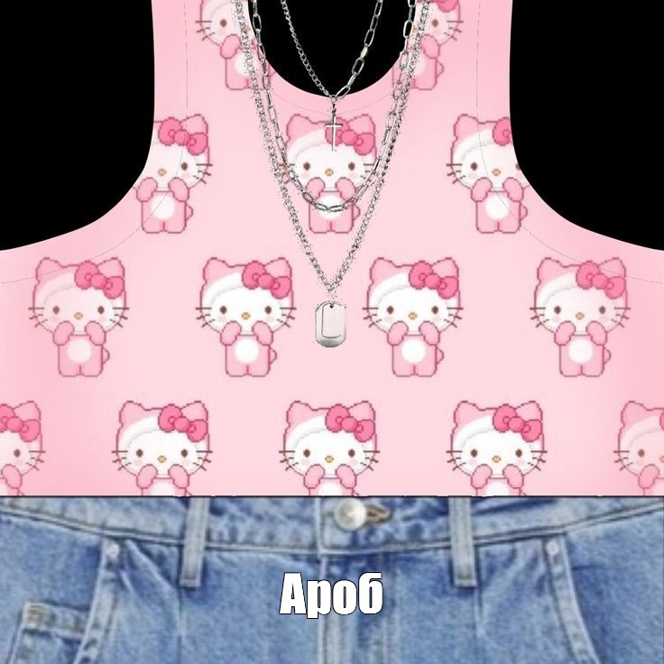 hello kitty t-shirt - Create meme / Meme Generator , t shirt roblox hello  kitty pink 