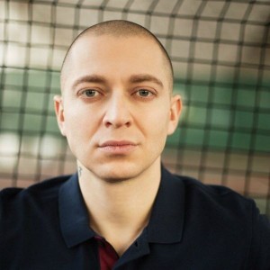 Create meme: guy, oxxxymiron with a Mohawk, male