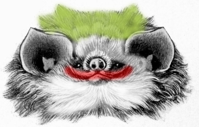 Create meme: sticker bat, bat face, smoky bats