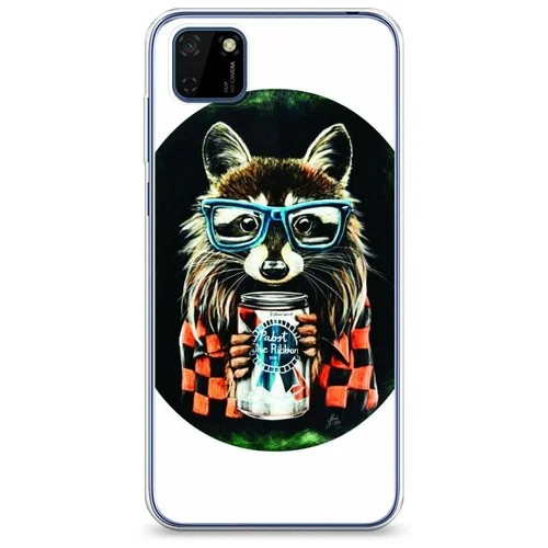 Create meme: Samsung M 20 phone case with raccoon, raccoon case, plastic honor 7 raccoon case
