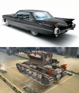 Create meme: machine from the deadly races, scale models, cadillac eldorado biarritz 1959