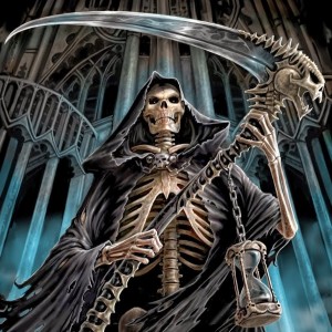 Создать мем: живые обои смерть с косой, grim reaper, мем смерть