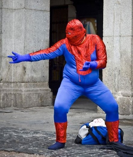 Create meme: Spider-Man, Spider-man is fat, spider-man is funny