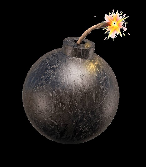 Create meme: bomb , cartoon bomb, drawing of a bomb