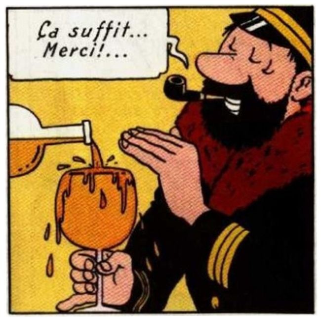 Create meme: Captain Haddock tin tin, male , haddock