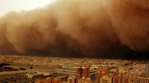 Create meme: dust storm