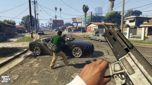 Create meme: GTA 5 first person, game gta v, gta 5 game