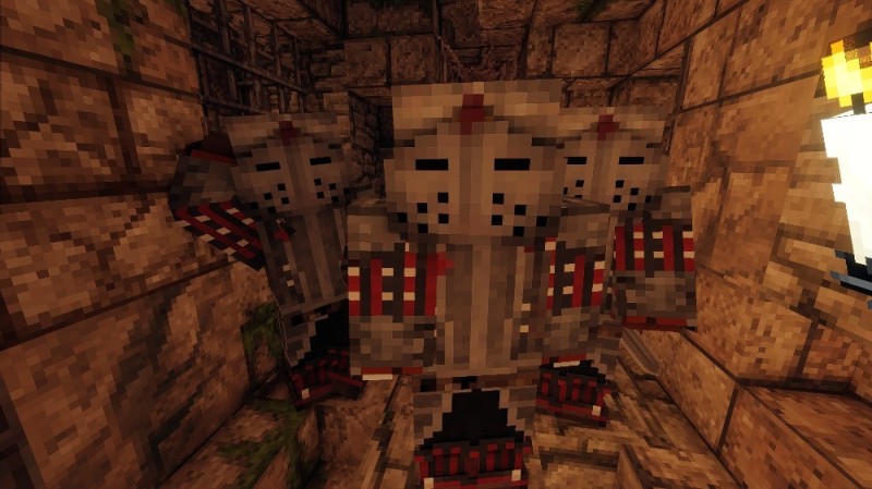 Create meme: minecraft horror map, minecraft hell, mobs in minecraft from hell