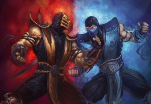 Создать мем: мортал комбат саб зиро и скорпион, саб зиро и скорпион, Mortal Kombat