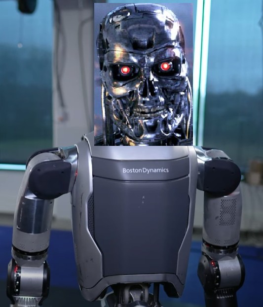 Create meme: robot terminator, robots will replace humans, robot 