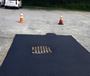 Create meme: road, nice patch on the pavement, repair of roads