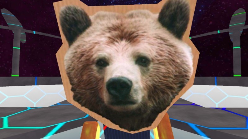 Создать мем: голова медведя, медведь улыбается, медведь бурый