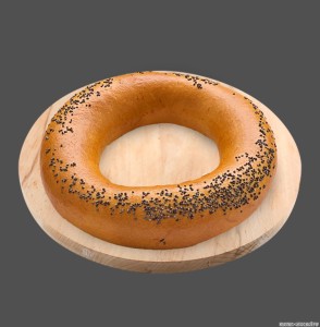 Create meme: bagel, big bagel, bagel with poppy seeds