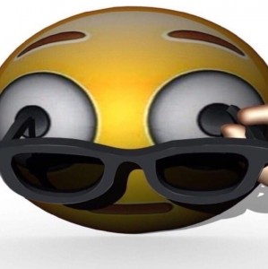 Create meme: potiranie, Emoji, smiley with glasses