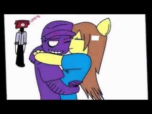 Create meme: the purple guy, purple girl and the purple guy fnaf, purple man fnaf girl